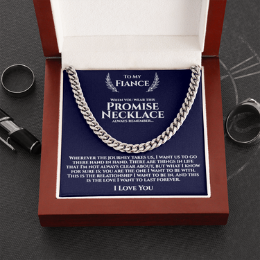 Fiance Promise Cuban Chain Necklace